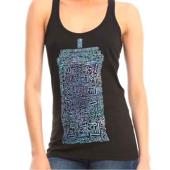 Ripple Junction Tops - Ripple junction | Doctor Who Letters muscle tank top